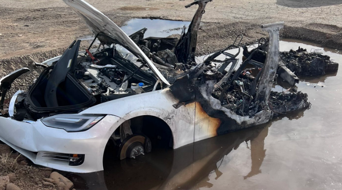 Tesla Customer Service asks Tesla owner to haul his Burned Tesla to the Service Center